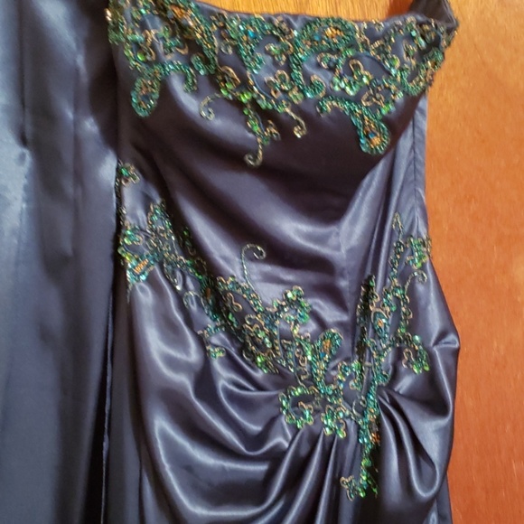 Teal prom dress - Picture 2 of 6